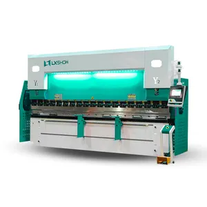 เครื่องกดเบรก CNC 200ตันพร้อมแกนเหล็ก4แกนเครื่องกดเบรกไฮดรอลิก