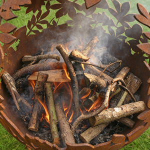 Özel Boyutlu Yuvarlak Demir Aile Tipi Dış Mekan Karbon Çelik Ateş Çukuru Evler İçin İdeal - Product Image 4