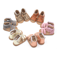 Pabrik Babyhappy Grosir Sepatu Kulit Bayi Perempuan Usia 1 Tahun, Anti Selip, Sol Lembut, Ringan, Tali Gesper, Untuk Luar Ruangan