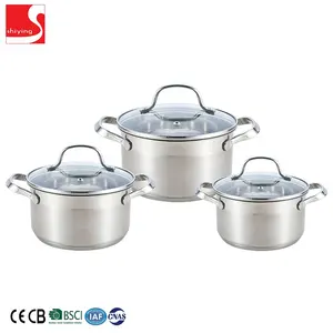 Top Selling Kitchen Appliances Cooking Pot Stainless Steel Casserole Cookware Set