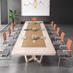 Mesa de Conferencia Rectangular Saint-Lee SL-HYZ-016, Escritorio Estable para Reuniones de Oficina - Product Image 2