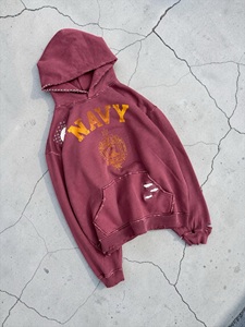 Sudaderas con Capucha para Hombre, Personalizadas al por Mayor, de Algodón French Terry, Estilo Retro Universitario, Desgastadas, con Estampado Gráfico, Corte Holgado - Product Image 3
