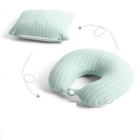 Coussin de voyage convertible 2 en 1 en mousse à particules, enroulable, pour le soutien du cou, portable, en forme de U