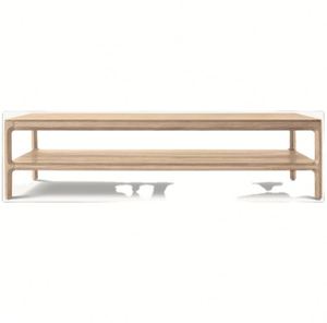 Mesa de Centro de Madera Sólida Estilo Americano R con un Diseño Único - Product Image 1