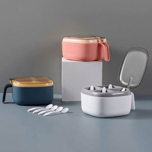 4 in 1 High Quality Plastic Seasoning <b>Box</b> Set with Lid Kitchen Spice Container Food Flavor Organizer for <b>Camping</b> by Wanda.Store - Product Image 6