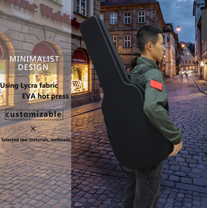 Pour guitare acoustique sac en gros personnalisé Portable Instrument de musique Performance étui sac de rangement <span class=keywords><strong>EVA</strong></span> guitare sac étui