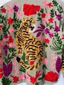 Wholesale <b>Velvet</b> Suzani Long <b>Coat</b> Hand Embroidered Boho Duster Jacket <b>Women</b> Vintage Kimono Outerwear Custom Factory - Product Image 5