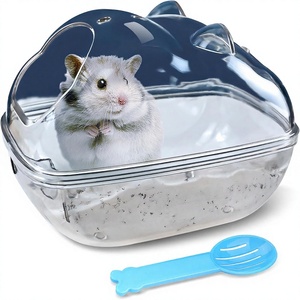 JTPAWS Hamster ve Küçük Hayvanlar İçin Kum Banyosu Kabı Şeffaf Tasarım Çin Menşeli Küçük Evcil Hayvanlar İçin Kafes Aksesuarları - Product Image 1