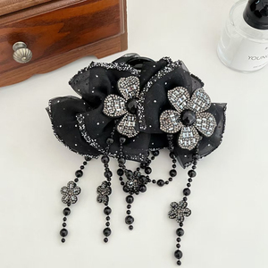 Hot Selling Temperament Elegant Black Flower Hairpin Popular Niche Design Women's Hairpins Fashionable Jewelry Wholesale - Product Image 4