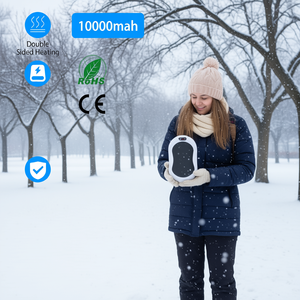 Chauffe-mains Ocoopa Power Bank 10000 mAh rechargeable, double chauffage, avec lampe torche et fonction massage - Product Image 2