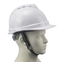 Casque de sécurité unisexe certifié ANSSI AST20HWW007 en ABS, anti-choc, anti-impact, style demi-couverture, ventilé, pour les travailleurs du bâtiment