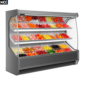 سوبر ماركت عرض مبرد مفتوح الطرف العمودي التبريد عرض مجلس الوزراء المبردة عرض القضية - Product Image 5