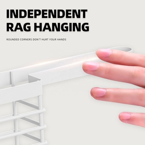 Portasciugamani personalizzato in spugna da banco lavello Caddy da cucina spugna portasapone con vassoio d'acqua - Product Image 3