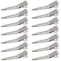 Fermagli per capelli in metallo da 1.75 pollici per Dreads clip di bloccaggio per capelli coccodrillo argento sezione clip a coccodrillo in metallo per estensioni dei capelli K15