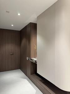 Meuble d'entrée de luxe avec miroir de toilette intégré, banc à chaussures, meuble d'entrée de salon personnalisé - Product Image 3