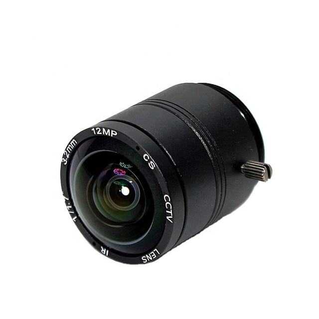3.2mm CS Mount 4K 12MP  Wide Angle  1/1.7" CCTV Lens