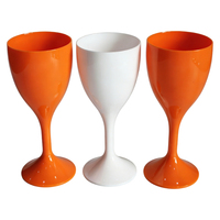 Gobelet en plastique promotionnel bleu vintage 10OZ, flûtes à champagne en plastique