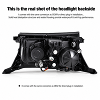 Ensemble de phares à projecteur Bi-LED modifiés, feux de jour à LED pour Toyota Land Cruiser