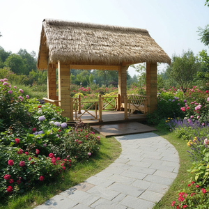 Toiture en chaume artificiel au meilleur prix, vente en gros, sur mesure, style <span class=keywords><strong>Bali</strong></span>, protection incendie, protection UV, parasol en chaume, <span class=keywords><strong>cabane</strong></span> Tiki - Product Image 1