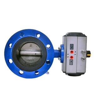 Válvula de Mariposa Neumática de Doble Brida con Sello Suave D641X-16 DN100 para Sistema de Agua a Temperatura Ambiente - Product Image 5