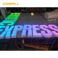 Enseigne lumineuse 3D LED personnalisée en lettres canal, étanche IP67, certifiée CE, en acier inoxydable, pour publicité extérieure, logo mural, enseigne commerciale