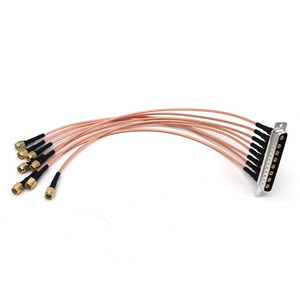แจ็ค DCM-8W8P-K87รายชื่อบอมสำหรับตัวเมียเป็นปลั๊กตัวผู้ที่อยู่ติดต่อ8ตำแหน่งสายโคแอกซ์หรือ DCA8W8PK87F0ไฟคอมโบ D D D * A - Product Image 2
