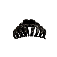 Wise Bridge 3777-R-SB 8.5Cm Noir ABS Pinces à cheveux mode en ABS noir, pince requin à fond pointu avec strass, accessoires pour cheveux pour femmes