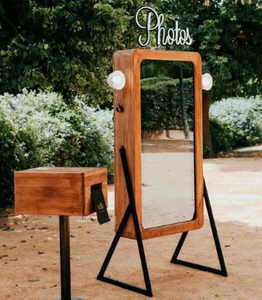 रेट्रो प्रवृत्ति लकड़ी dsr फोटो बूथ वेडिंग पार्टी इवेंट टच स्क्रीन फोटो बूथ - Product Image 4