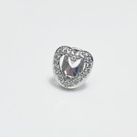 Grillz Cœur Creux pour Dents, Bijoux Dentaires Hip Hop Or/Argent, Style Dent de Vampire, pour Hommes et Femmes, Amovibles à Clipser