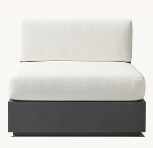 Sofá Modular de Aluminio para Exteriores, Diseño Moderno y Lujoso, Resistente a la Intemperie, Ideal para Patio, Jardín u Hotel, Hecho a Mano - Product Image 3