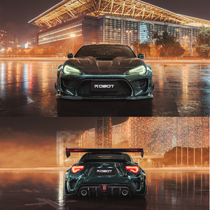 Kit de carrocería ancha estilo ROBOT para <span class=keywords><strong>Toyota</strong></span> <span class=keywords><strong>GT86</strong></span> BRZ Tunning Robot estilo FRP estilo parachoques de coche capó faldas laterales Sistema de carrocería automática - Product Image 2