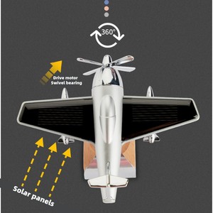 Ambientador de Coche con Forma de Avión Solar, Difusor de Aceites Esenciales, Adorno Aromático para Coche - Product Image 5