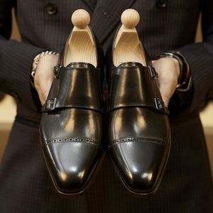 Chaussures Munk de Haute Qualité à Lacets, Bout Pointu, Antidérapantes, Respirantes, Légères, Motif Patchwork, Décontractées et Habillées pour Hommes - Product Image 2