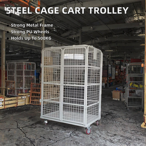 Chariot à palettes en treillis métallique durable, <span class=keywords><strong>conteneur</strong></span> <span class=keywords><strong>logistique</strong></span> pour l'espace de stockage en Europe, fournisseur OEM - Product Image 2