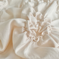 Livraison Rapide - Housse de Couette Texturée à Motifs Floraux, en Polyester Brossé Certifié OEKO-TEX, Résistante à l'Abrasion, Aspect Artisanal