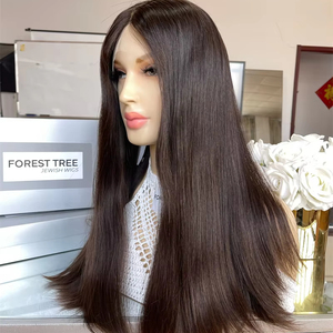 วิกผมลูกไม้ด้านหน้าแบบไม่ต้องใช้กาว SHY Salon ทำจากผมแท้ 100% ของยุโรป  ลูกไม้ HD โปร่งใส สีธรรมชาติ ขายส่ง - Product Image 1