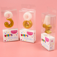 Bougies d'anniversaire numérotées scintillantes dorées 0-9, décorations de gâteau 3D numériques étincelantes, pics décoratifs pour étapes importantes, faites à la main, pour le Nouvel An et les mariages