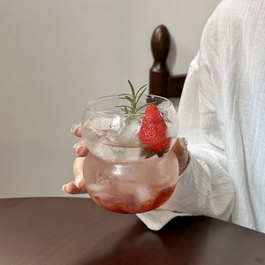 <span class=keywords><strong>Mug</strong></span> en verre borosilicate fileté grande capacité, <span class=keywords><strong>sans</strong></span> <span class=keywords><strong>anse</strong></span> ni couvercle, résistant aux hautes températures, design moderne - Product Image 2