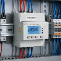 Compteur d'énergie DC à double canal Acrel DJSF1352-RN/DK sur rail DIN, entrée 0-1000V, Modbus-RTU pour tour de télécommunication/chargeur de VE