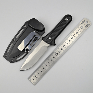 Sharp outdoor straight knife portable household fruit cutting wilderness survival integrated keel straight knife with K sheath - Product Image 6