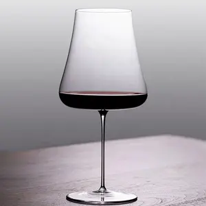 Breloques fines en cristal, artisanales, de haute capacité, personnalisées, grand gobelet de vin rouge, en verre pour cadeau, pièces