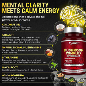 Capsules de champignons naturels en gélules molles pour la mémoire et l'immunité des adultes, avec racine de Maca – Faible teneur en glucides, sans sucre – Échantillon gratuit – OEM/ODM - Product Image 6