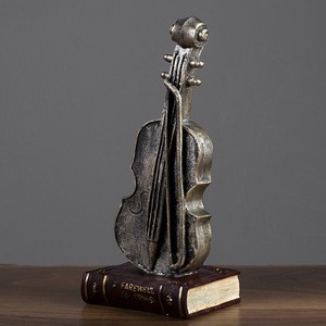 Figura Decorativa <span class=keywords><strong>de</strong></span> Resina <span class=keywords><strong>para</strong></span> Bar o Vinoteca, Modelo <span class=keywords><strong>de</strong></span> Instrumento Musical, Estilo Retro Industrial, <span class=keywords><strong>para</strong></span> Pascua o San Valentín - Product Image 6