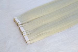 Extension per <span class=keywords><strong>capelli</strong></span> con nastro adesivo marrone personalizzato stile brasiliano invisibile con onda dritta di seta <span class=keywords><strong>tinta</strong></span> per <span class=keywords><strong>capelli</strong></span> vergini russi - Product Image 3