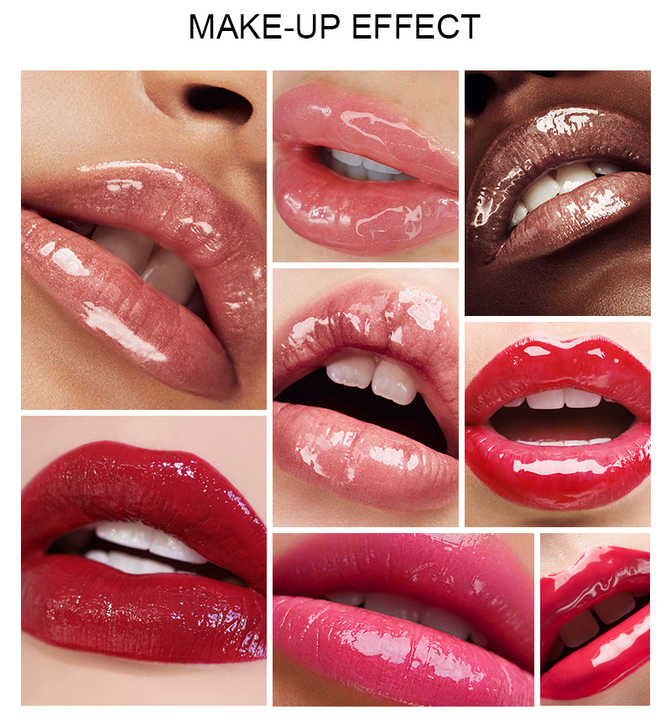 Oem Lip Oil Moisturizing Flavouring Fruit Clear Vegan Private Label Pink Lipgloss Lip Plumper Gloss