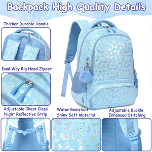 Di alta qualità carino <span class=keywords><strong>unicorno</strong></span> cartone animato stampa zaino scuola nuovo studente Bookbag con astuccio e <span class=keywords><strong>borsa</strong></span> per il pranzo per le ragazze - Product Image 3