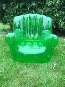 Şeffaf şişme sofa açık şişme sandalye tek kanepe açık şişme mobilya parkı tembel kanepe arka bahçe salonu