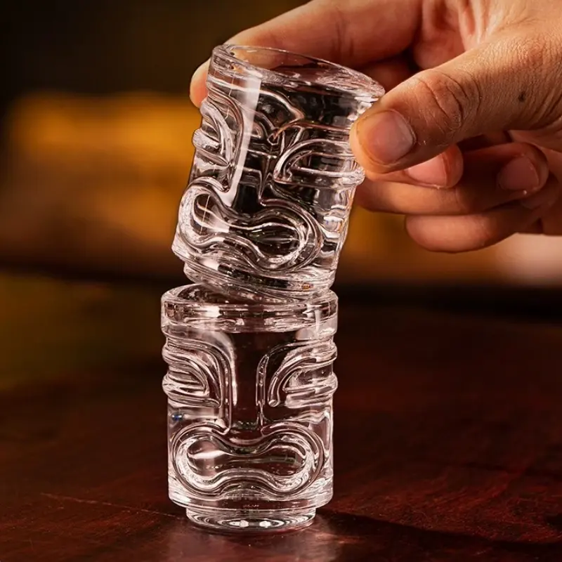 ティキマグハワイアンテールクリエイティブワインバーツール飲料カップ友達へのギフト装飾ガラスファニーカップ