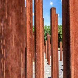 Corten Staal Tuin Hek Post Voor Koop Verstelbare Metalen Hek Berichten - Product Image 5