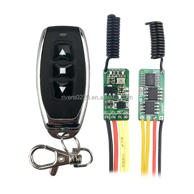 Wireless Remote Control Switch 433mhz Rf Transmitter Receiver 3.7v 4.5v 9v 12v Motor Forward Reverse Steering Receiver Module